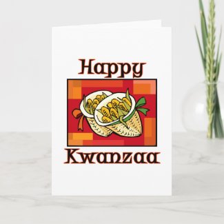 Corn Happy Kwanzaa card
