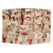 Corn husk dolls vinyl binder