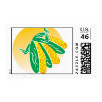 Corn Illustration postage by jchambe387 Corn Illustration postage