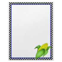 Corn On The Cob Recipe Sheets Letterhead Design