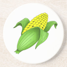 Corn On The Cob Sandstone Coaster