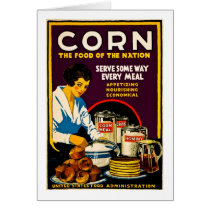 Corn - The Food of the Nation Greeting Card