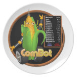 cornbot fudebot on Melamine Plate
