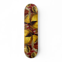 Cornbread, beans skateboards