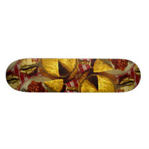 Cornbread, beans skateboards
