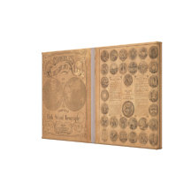 Cornell's companion atlas stretched canvas prints
