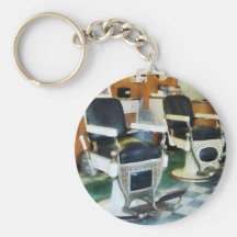 Corner Barber Shop Keychain