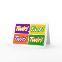 "CORNER BLOCKS TWIRL" Note Card by TheBatonBoutique "CORNER BLOCKS TWIRL" Note Card