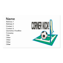 Corner Kick Business Card Template