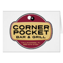 Corner Pocket Bar and Grille Greeting Card