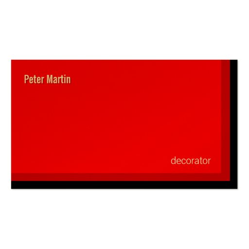 Corner Reds Card Business Card Template (front side)