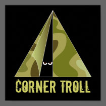 Corner Troll Camper Print posters