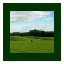 Cornfield/Hay Bale Poster posters