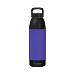Cornflower Blue Background on a Water Bottle