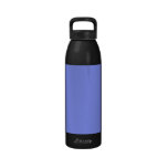 Cornflower Blue Background on a Water Bottle