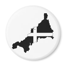 Cornish Flag Refrigerator Magnet