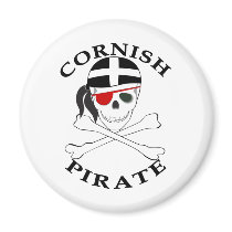 Cornish Pirate 1 Refrigerator Magnet