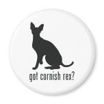Cornish Rex Cat Refrigerator Magnets