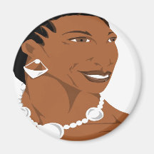 Cornrow Headshot 2(Paint.net) Refrigerator Magnets