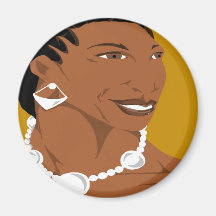 Cornrow Headshot 3(Paint.net) Fridge Magnets