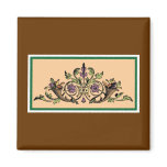 Cornucopia Vintage Thanksgiving Art Magnet