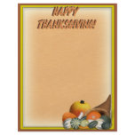 Cornucopia with Fall Gourds Custom Flyer