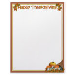 Cornucopia with Fall Gourds Letterhead