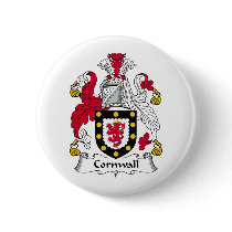 Cornwall Family Crest buttons by coatsofarms Cornwall Family Crest buttons