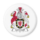 Cornwall Family Crest Refrigerator Magnet