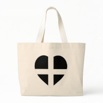 Cornwall Flag Heart bags by Vexillophile Cornwall Flag Heart bags