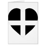 Cornwall Flag Heart Cards