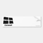 Cornwall Waving Flag with Name Bumper Stickers