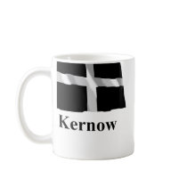 Cornwall Waving Flag with Name in Cornish mugs by Vexillophile Cornwall Waving Flag with Name in Cornish mugs