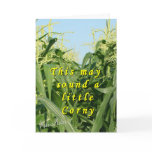 Corny-customize Greeting Card