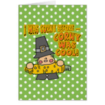 Corny Thanksgiving Card cards