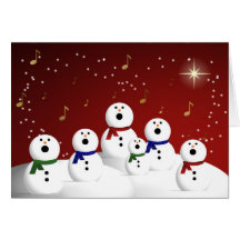 Coro del muñeco de nieve felicitación