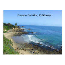Corona Del Mar, Beach, California Coast, Postcard