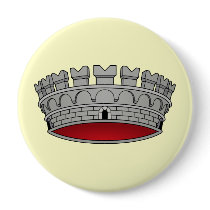 Corona di comune, Italy buttons by bestflag Corona di comune, Italy buttons