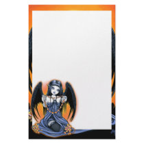 "Corona" Gothic Crystal Angel Art Stationery