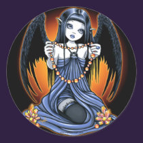 "Corona" Gothic Crystal Angel Art Stickers stickers