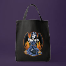 "Corona" Gothic Crystal Angel Art Tote Bag bags