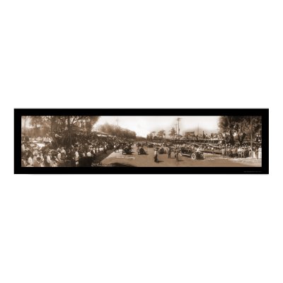 Corona Speedway Photo 1913 Print