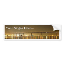 Coronado Bridge Seen From The Ferry Landing Bumper Sticker
