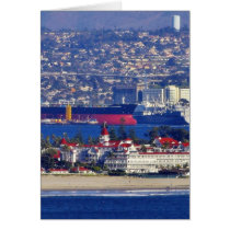 Coronado Seen From The Cabrillo National Monument cards by lifesphere Coronado Seen From The Cabrillo National Monument cards