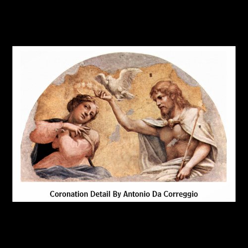 Coronation Detail By Antonio Da Correggio Print