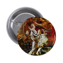Coronation Of Maria De' Medici In St. Denis In Pinback Buttons