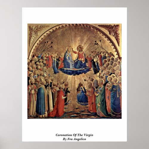 Coronation Of The Virgin By Fra Angelico Poster