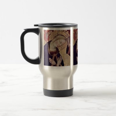 Coronation Of The Virgin By Gentile Da Fabriano Mugs by Artcollection