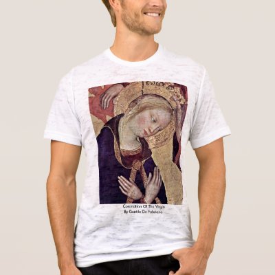 Coronation Of The Virgin By Gentile Da Fabriano T-shirt by Artcollection