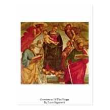 Coronation Of The Virgin By Luca Signorelli Postcards